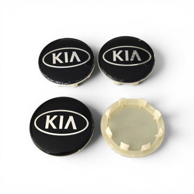 Ковпачки (заглушки) у диски KIA, чорний 58\50мм CS314K58